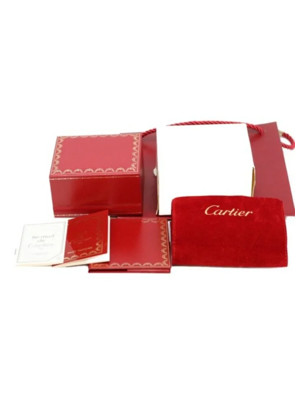 Cartier Must Vendeme Vermeil SM Ivory Circle Roman Dial
